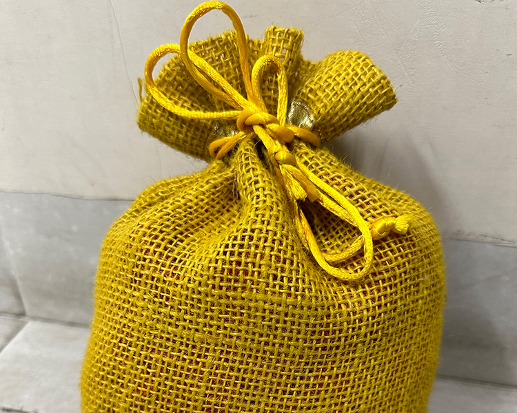 Jute Drawstring Bag